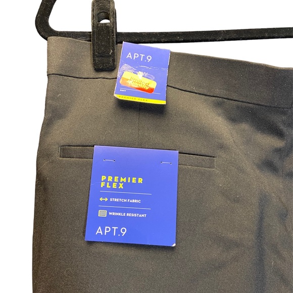 Apt 9 Slim Fit Stripe Premier Flex Dress Pants - Picture 6 of 6